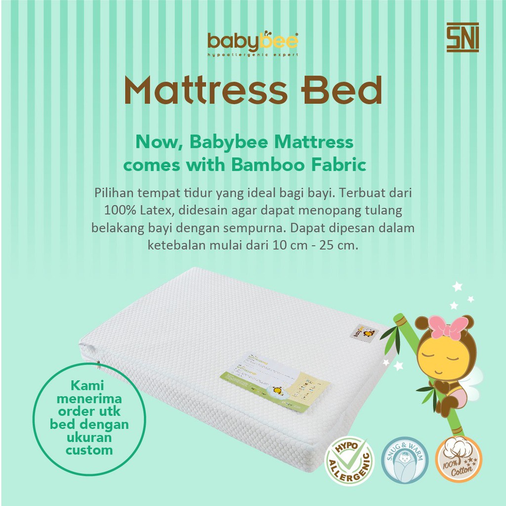 Babybee Matras Pad/Mattress Pad 130cm x 70cm x 5cm (BJ037)