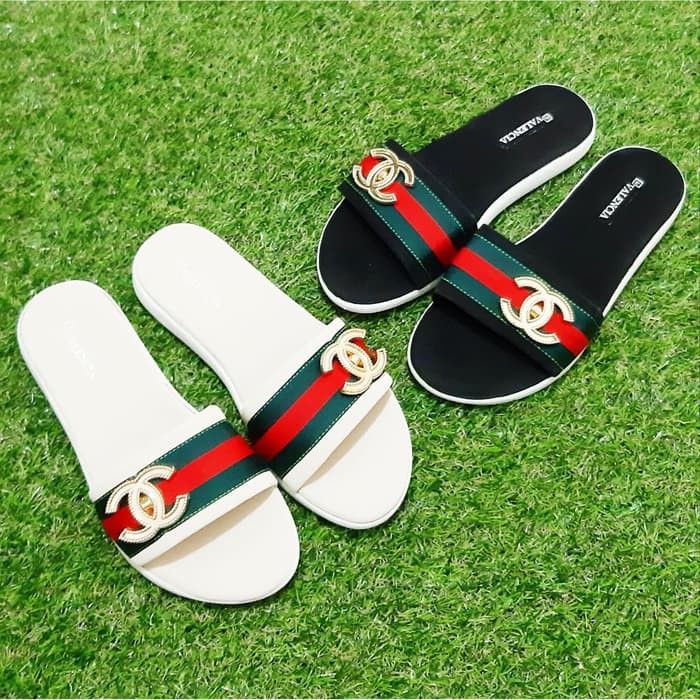 Unik Sandal Wanita Dewasa / chanel / model teplek / fashion Murah