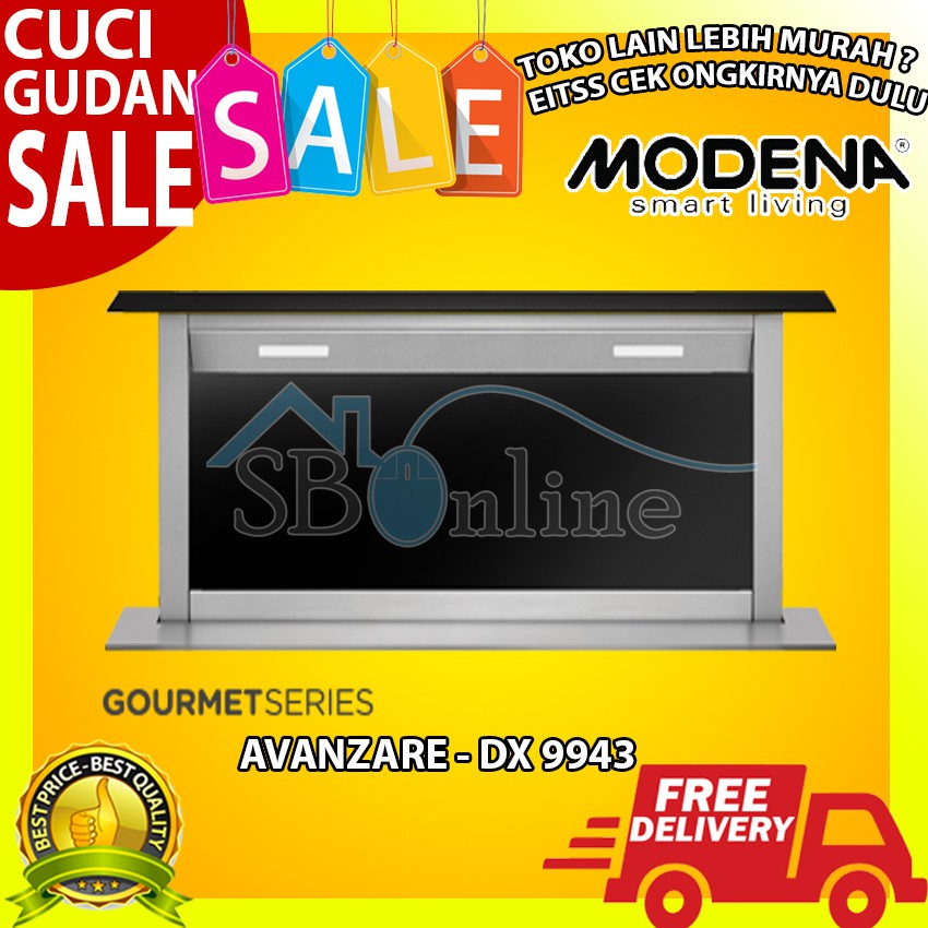 Modena Cooker Hood Downdraft 90 cm - AVANZARE - DX 9943