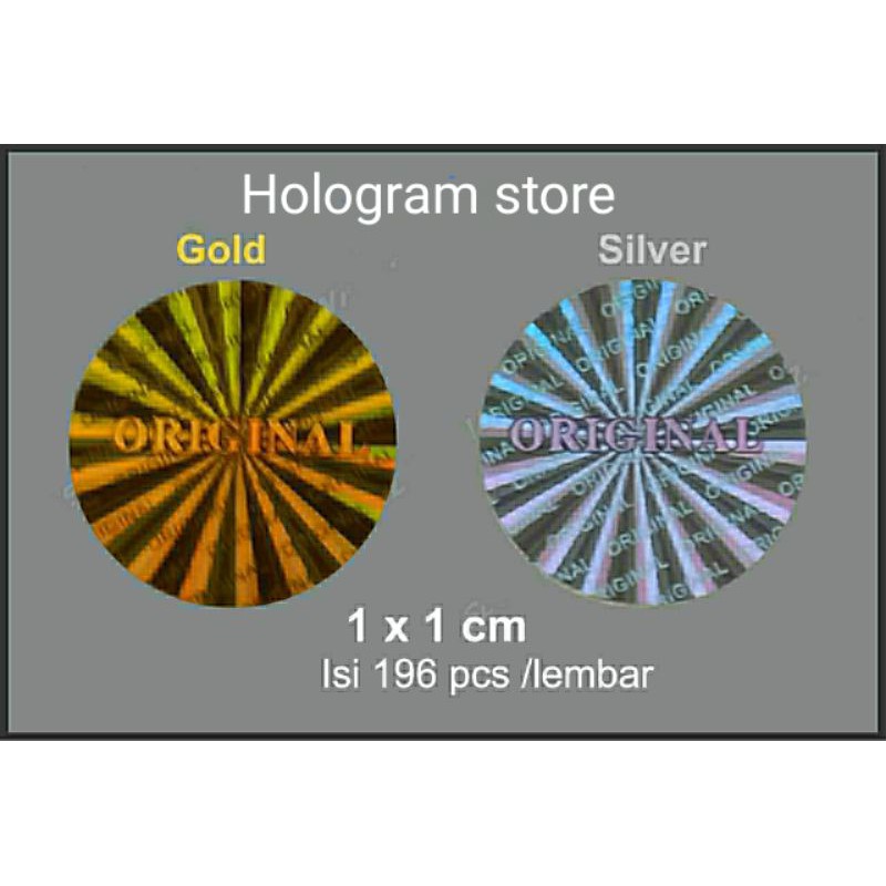 

Stiker hologram original kecil "circle