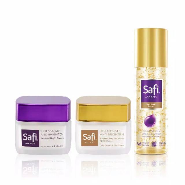 Paket simple safi Age Defy Gold Water Essence 100ml + Day&Night Cream 25gr