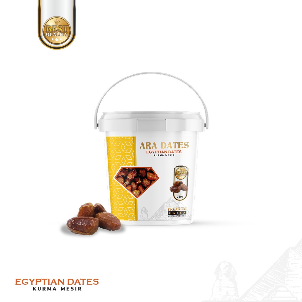 

Kurma Mesir 750gr KEMTAN Kemasan Ember Higienis