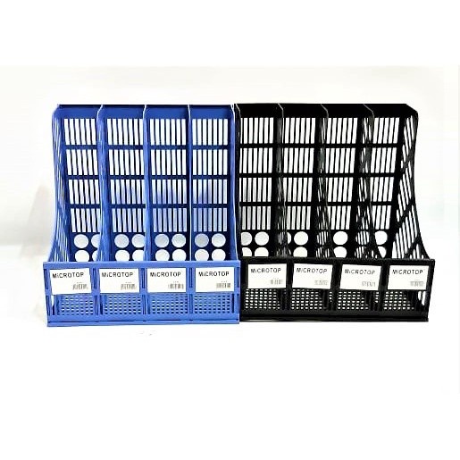 

SJS Box File Plastik 4susun/Box Keranjang/Dokumen/Book Organizer/Rak