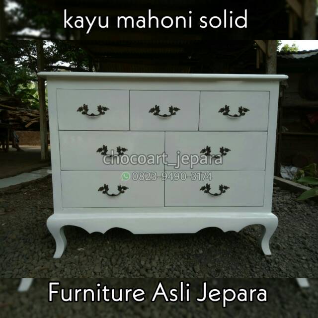 Meja console laci/ nakas laci/ nakas jepara/ nakas cantik/ nakas putih/ nakas duco/ nakas kayu murah