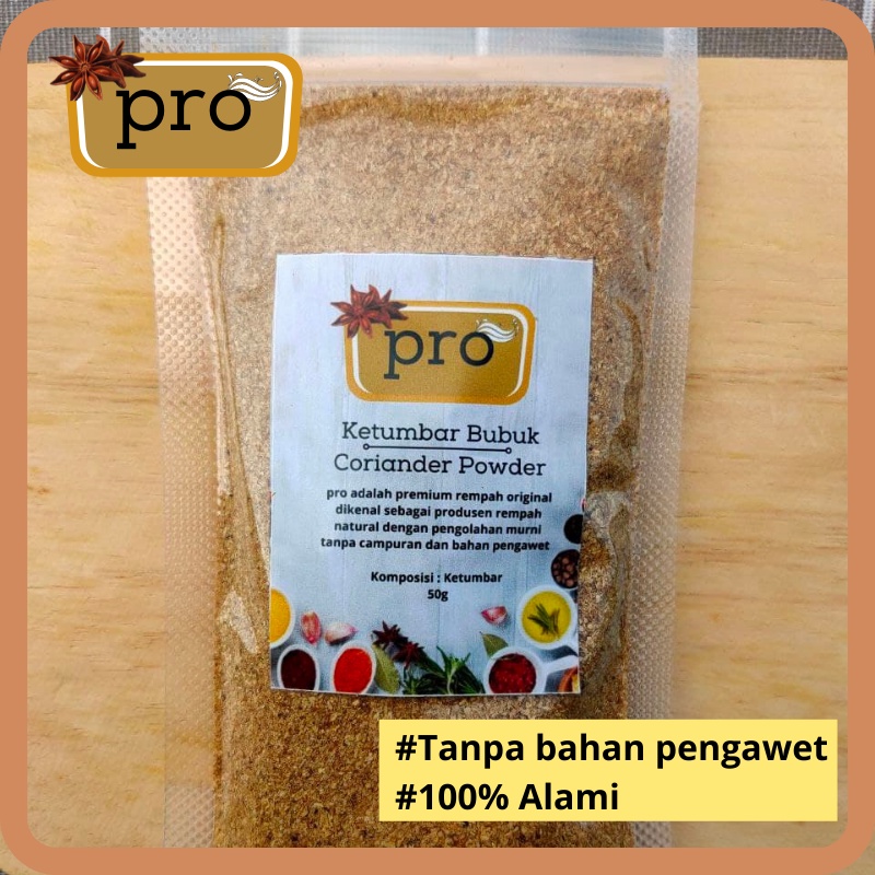 

Ketumbar Bubuk Asli Premium Rempah Original Pro Rempah / Coriander Powder