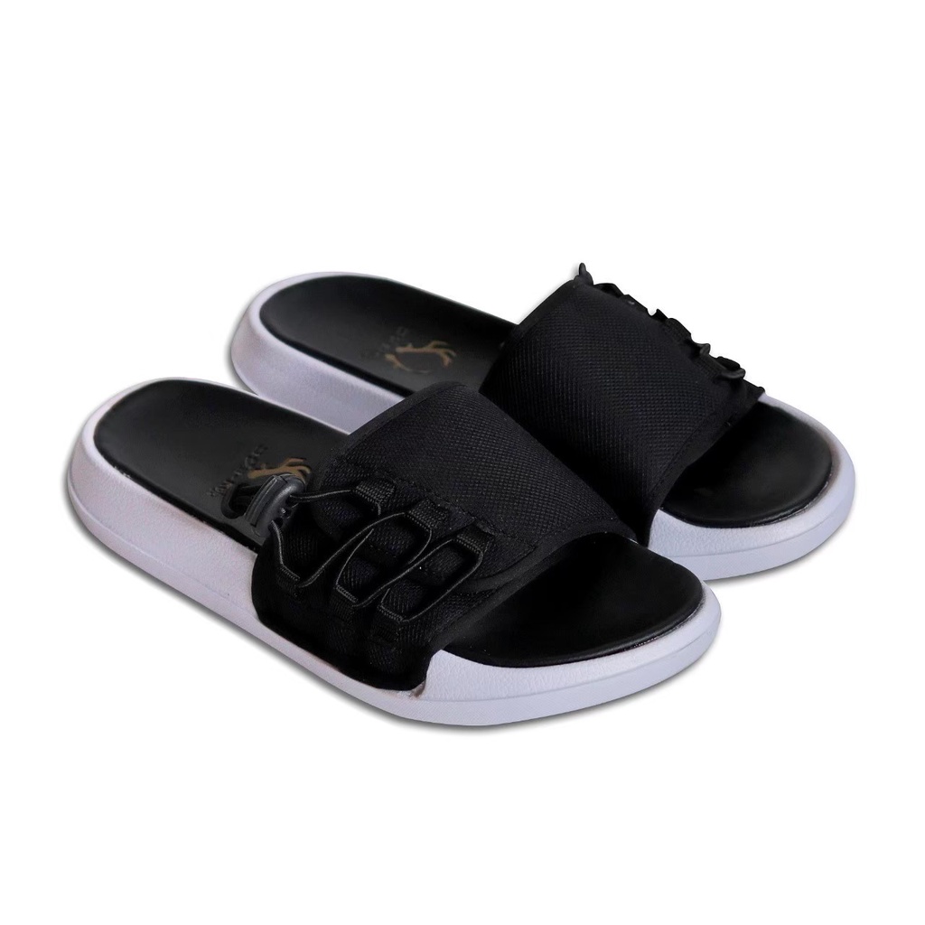 Pandemic S2 Black - Sandal Slide Pria Casual Sendal Selop Pria Cowok Original