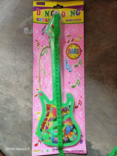 OCT 307/ G-03 HA Dingdong mainan anak edukasi gitar petik ukuran sedang murah / mainan anak gitar dingdong
