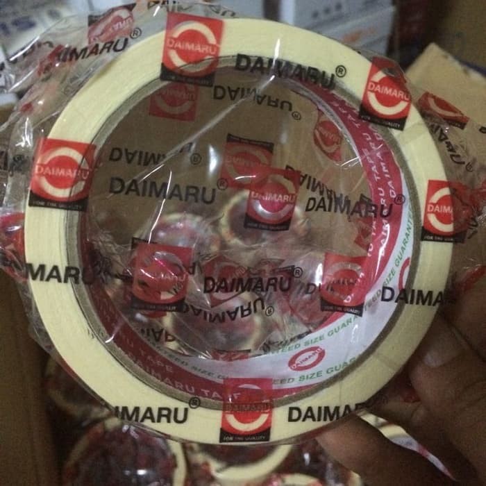 

Lakban Kertas Daimaru 24mm 21mtr/Masking Tape 1 inc/Isolasi Kertas