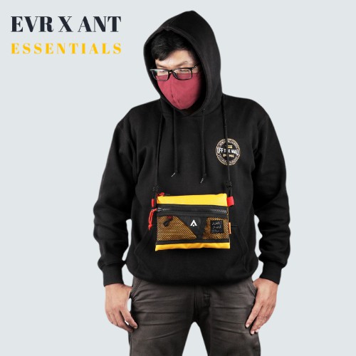 ☀ EVR X ANT ☀ - Sling Bag Sacoche Pria Jaring - YELLOW - Tas Selempang Pria.