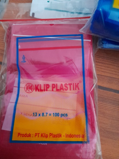 Plastik Klip Obat 13x8.7 Pink
