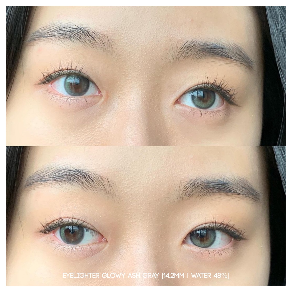 MIKHAYLOVESHOP Softlens Eyeglow Ash Gray (Grey) (Eyelighter Glowy) | EOS Princess