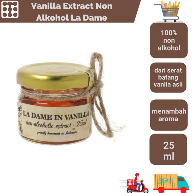 

VANILLA EXTRACT NON ALKOHOL LA DAME 25ML TERLARIS TERPERCAYA ORIGINAL