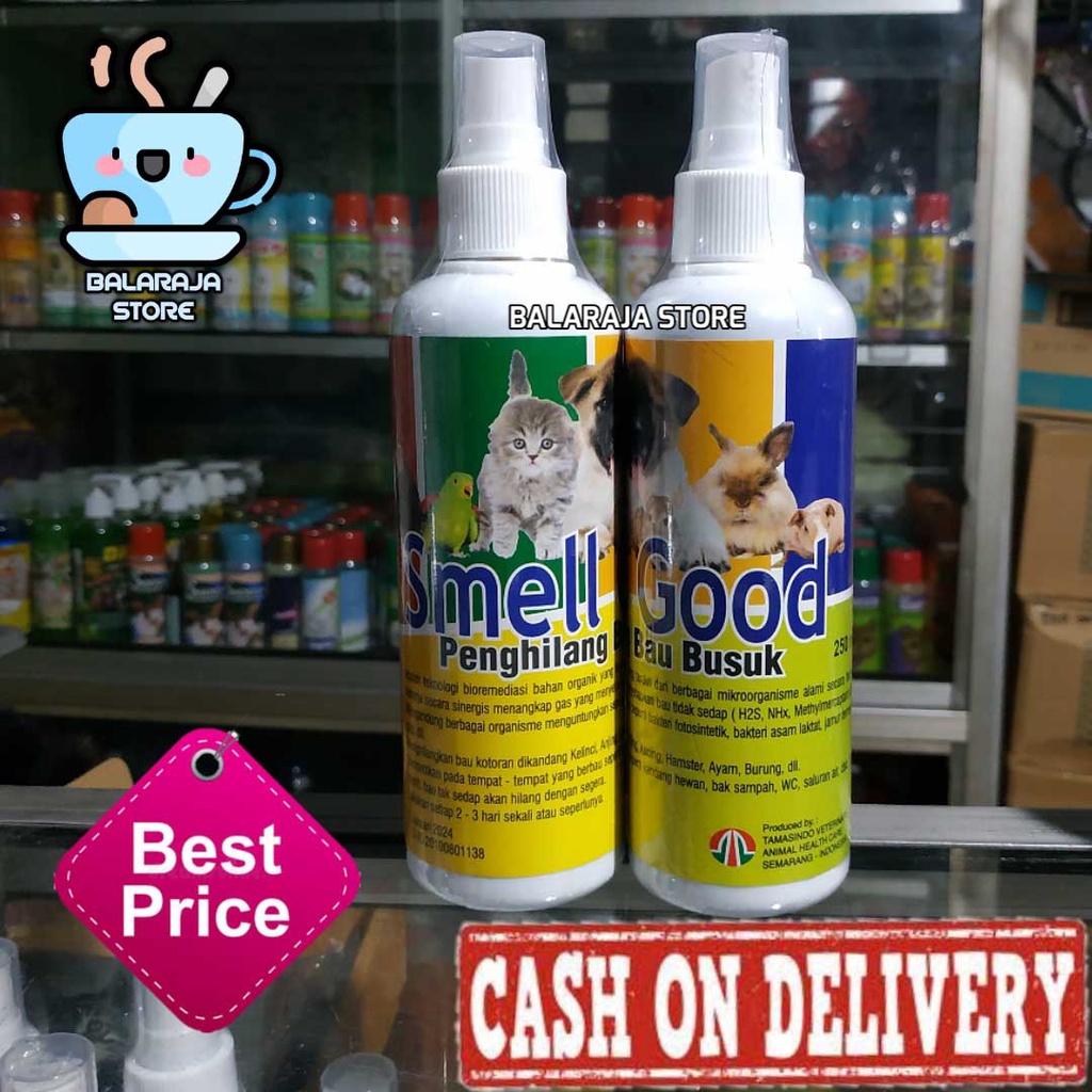 OBAT PENGHILANG BAU KOTORAN HEWAN KUCING ANJING KELINCI AYAM - SMELL GOOD