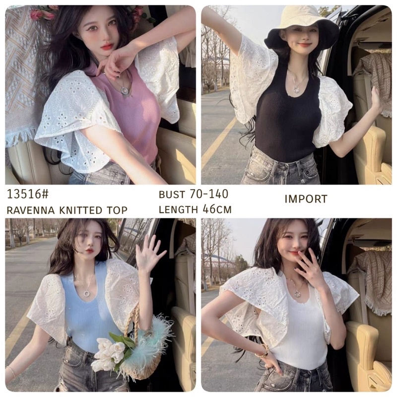 knit top / atasan rajut premium / baju import