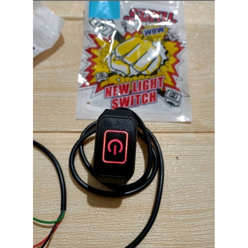 Saklar Lampu Motor ON OFF Di Stang Saklar Menyala Waterproof Tahan Air Di Stang Switch On Off Universal