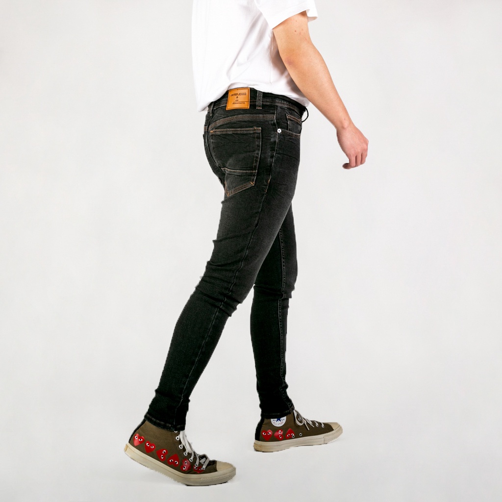 UNITEDJEANS - Celana Slim Fit Jeans Pria Bahan Stretch Denim - Exodius Black - (UJ-30)