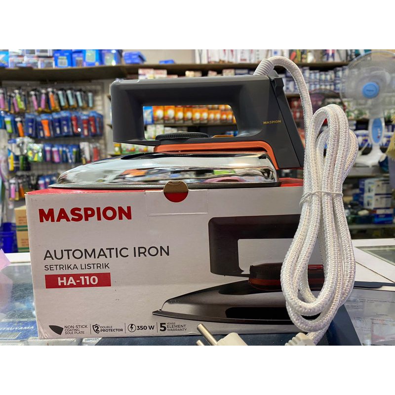 Jual Setrika listrik Maspion HA 110 ELECTRIC IRON stainless besi awet ...