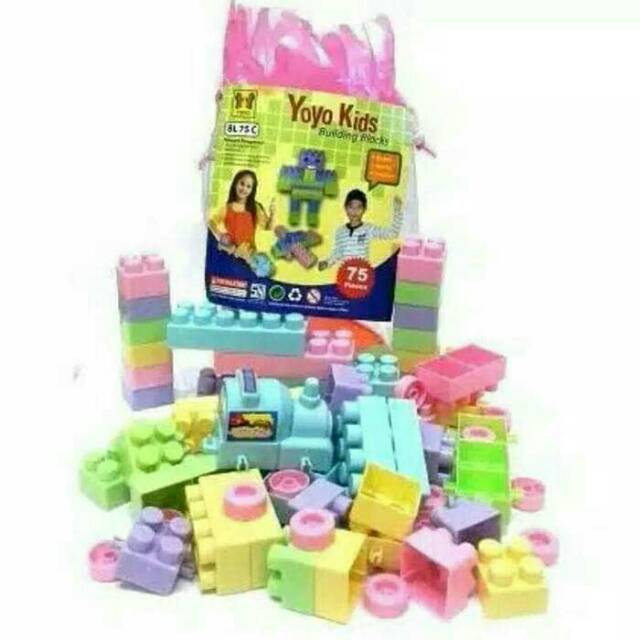 YOYO KIDS 75PC LEGO BALITA ANAK-ANAK