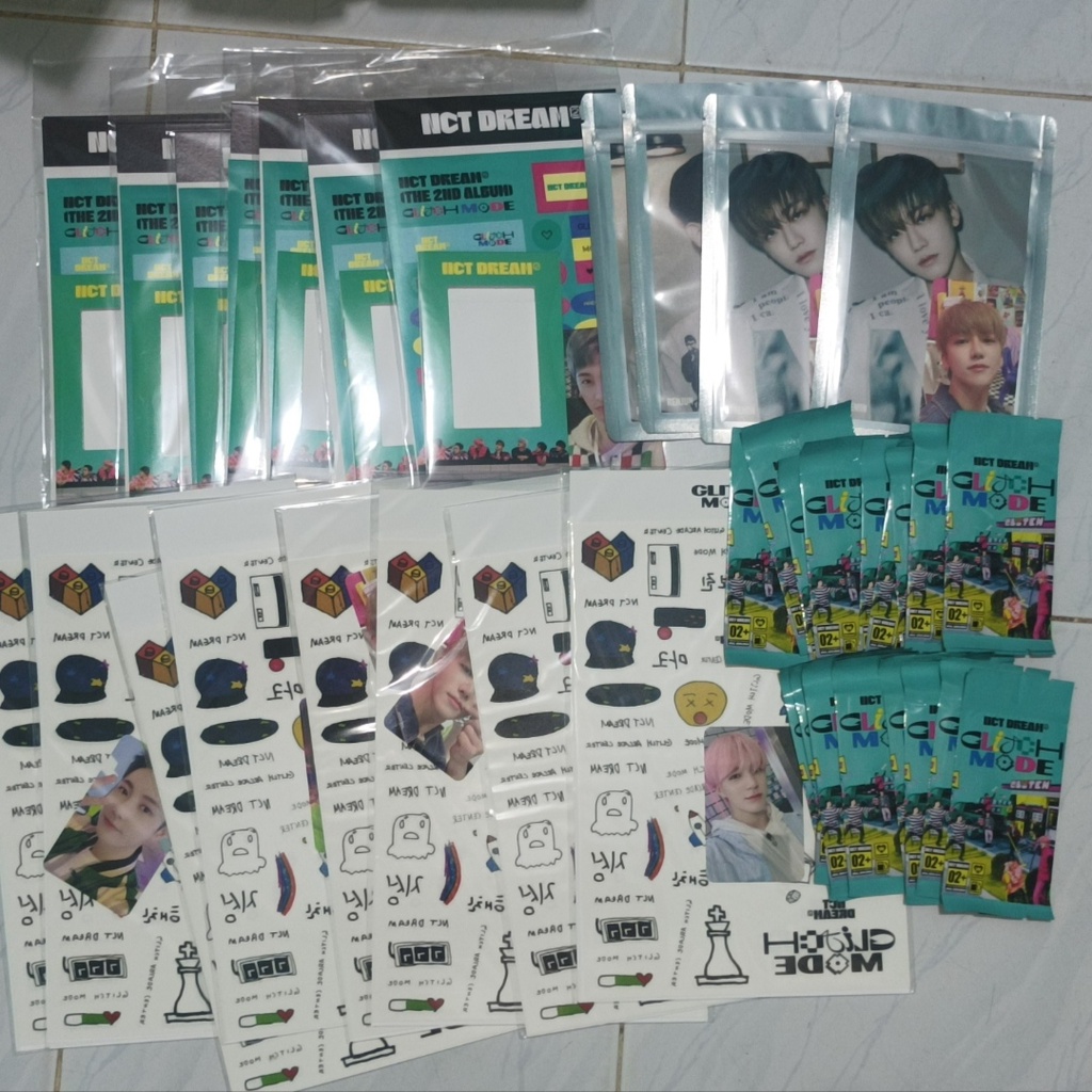MD POP UP GLITCH MODE GLIMO NCT DREAM 2ND LINE UP TC TRADING CARD SEALED, 4X6 PHOTOSET, MINI FRAME, 