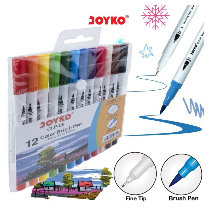 

BRUSH PEN JOYKO DOUBLE TIP ECER HAND LETTERING