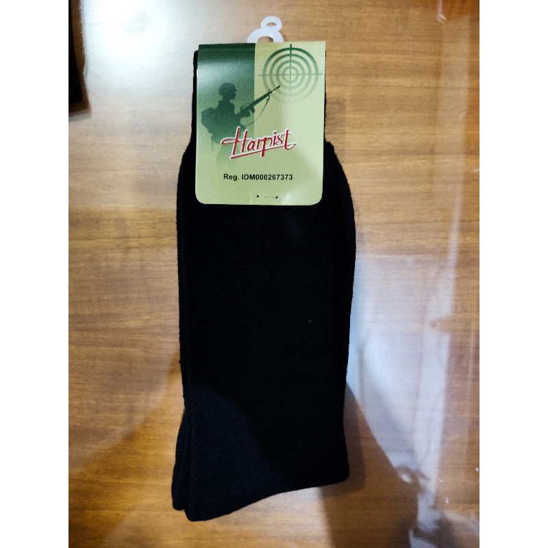 KAOS KAKI PDL HARPIST TEBAL WARNA PDL  PRIA HARPIST ORIGINAL / PASTI ORI READY-Hitam