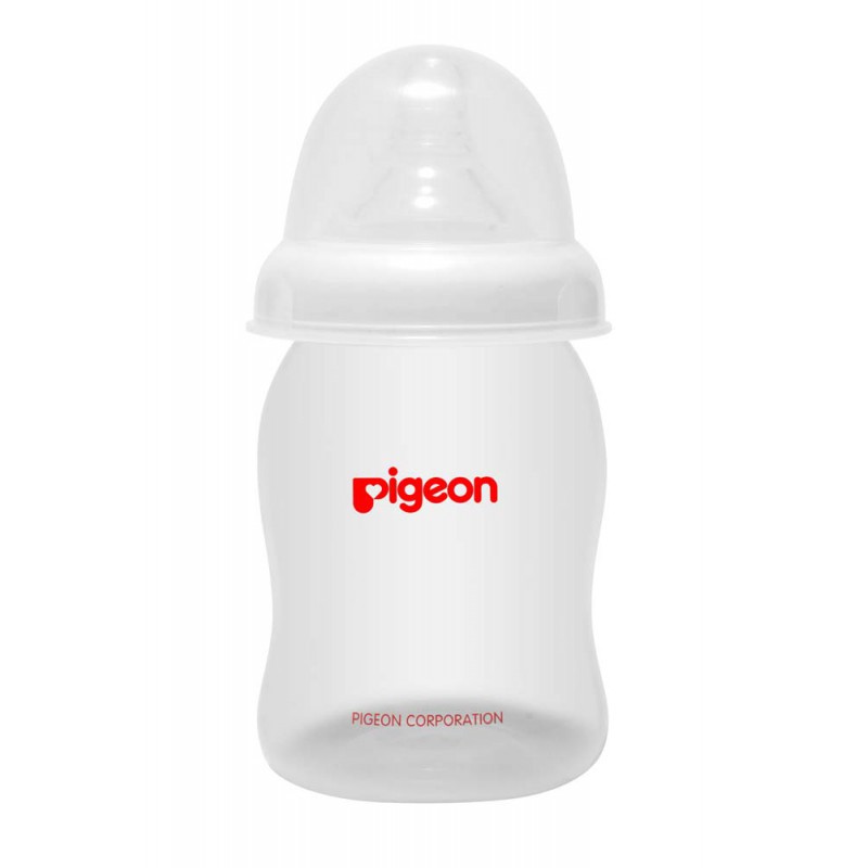 Pigeon 2 Pack Wide Neck PP with Peristaltic Nipple Botol Bayi - 160ml