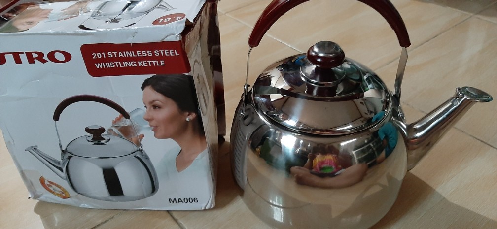 Teko Air Bisa Bunyi Stainless Steel Bahan Tebal/ Bistro Kettle Ma002