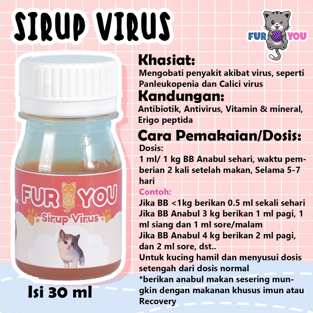 Sirup Virus Penanganan Anabul Kucing Terkena Virus Calici Panleukopenia Distamper