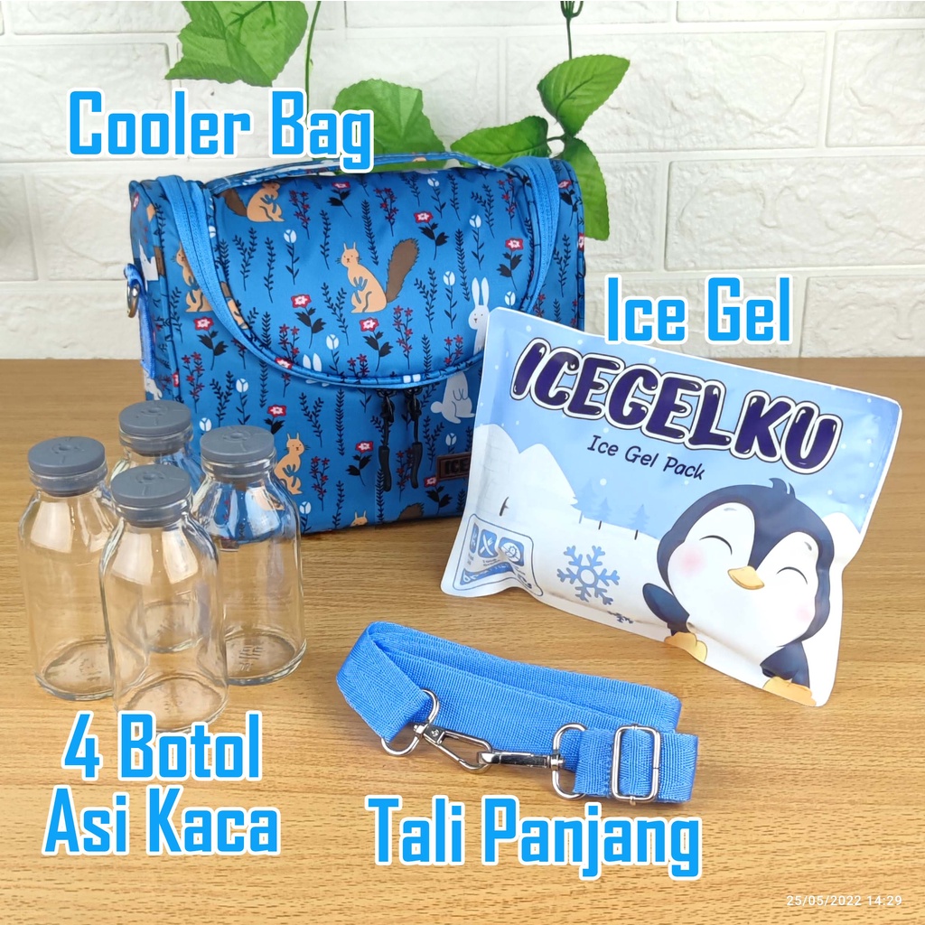 Cooler Bag ASI Free Botol Asi + Ice Gel 500g