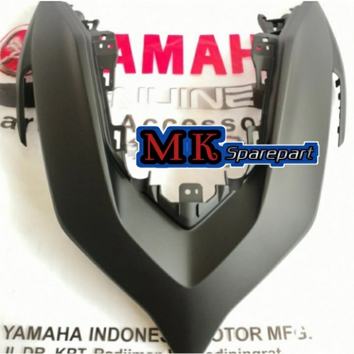 COVER FRONT DASI TAMENG NEW AEROX CONNECTED HITAM DOFF ORIGINAL YAMAHA