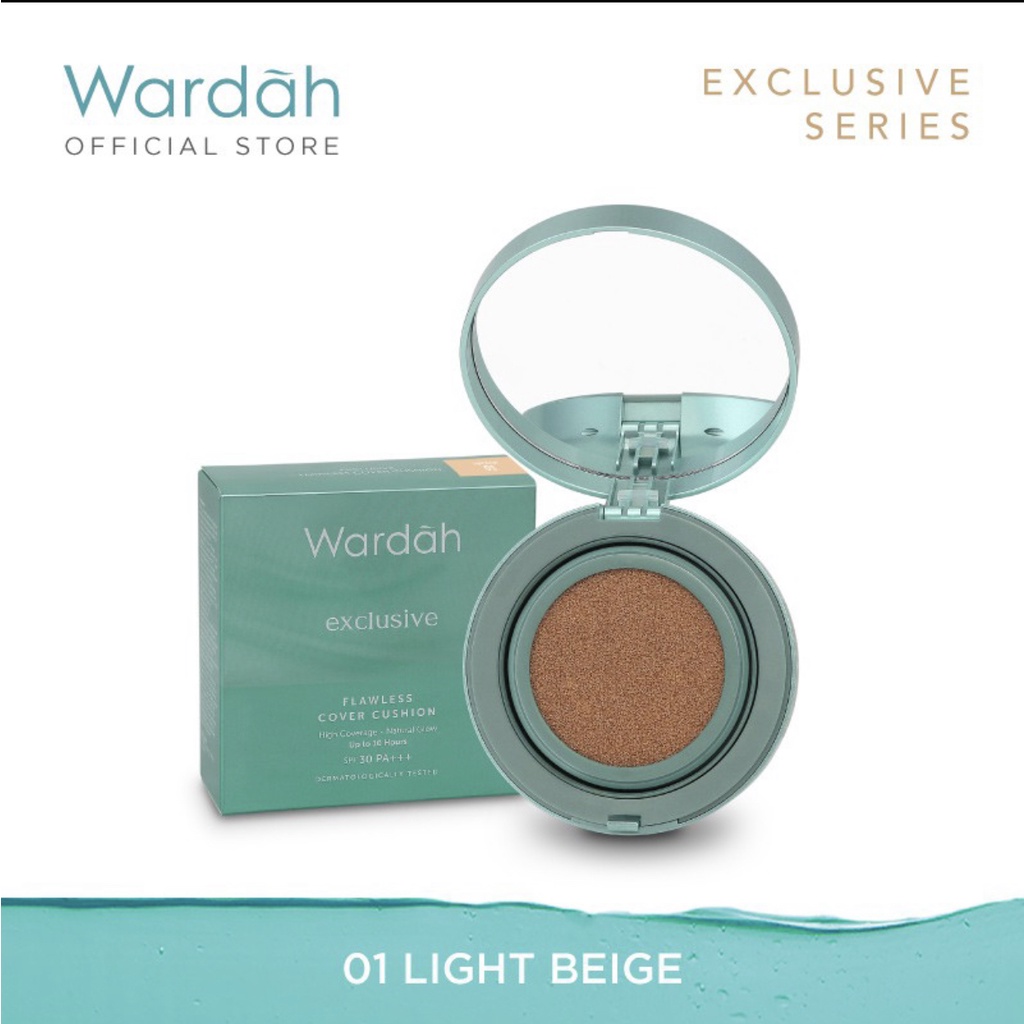 Wardah Exclusive Flawless Cover Cushion - Hasil Matte Flawless dan Tahan Lama Hingga 10 Jam