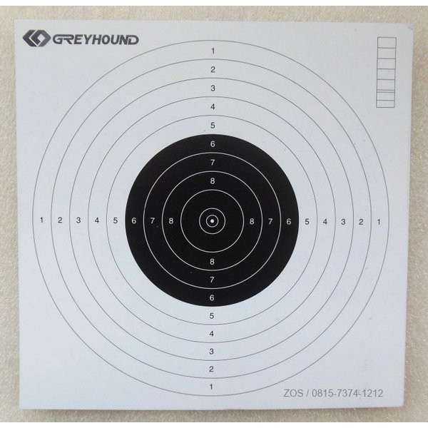 

Shooting Paper Kertas Target Perbakin 17x17cm 25pcs New