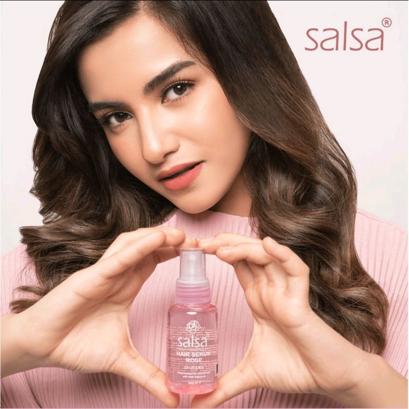 [BPOM] Salsa Hair Serum Rose Spray | Growth Hair Serum | Keratin Repair Hair Serum | Serum Rambut | Hijab Friendly 80ml