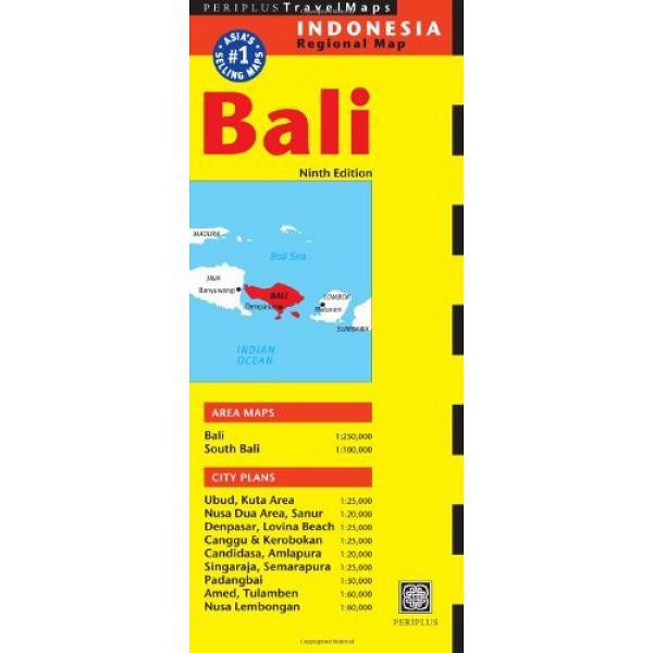 Bali Travel Map Ninth Edition (Periplus Travel Maps) - 9780794607395 - Buku Ori Periplus