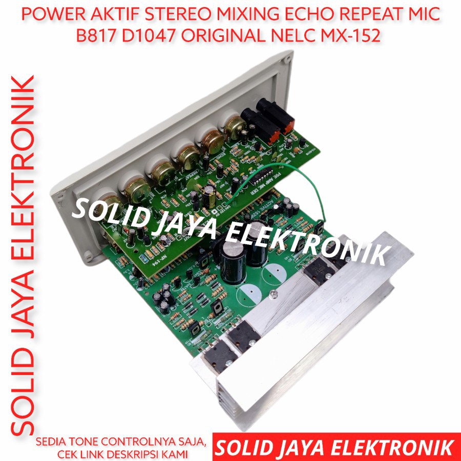 KIT POWER SPEAKER AKTIF MIXING 2 TINGKAT MIC ECHO REPEAT KARAOKE AMPILIFIER SOUND NELC MX-152 MX152