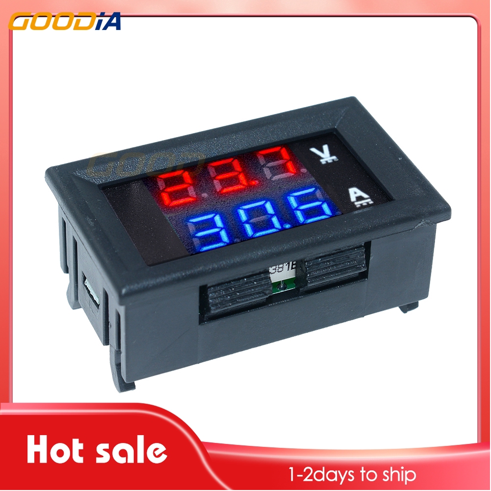 Voltmeter Ammeter Digital DC100V 10A / 50A / 100A Dengan Display LED