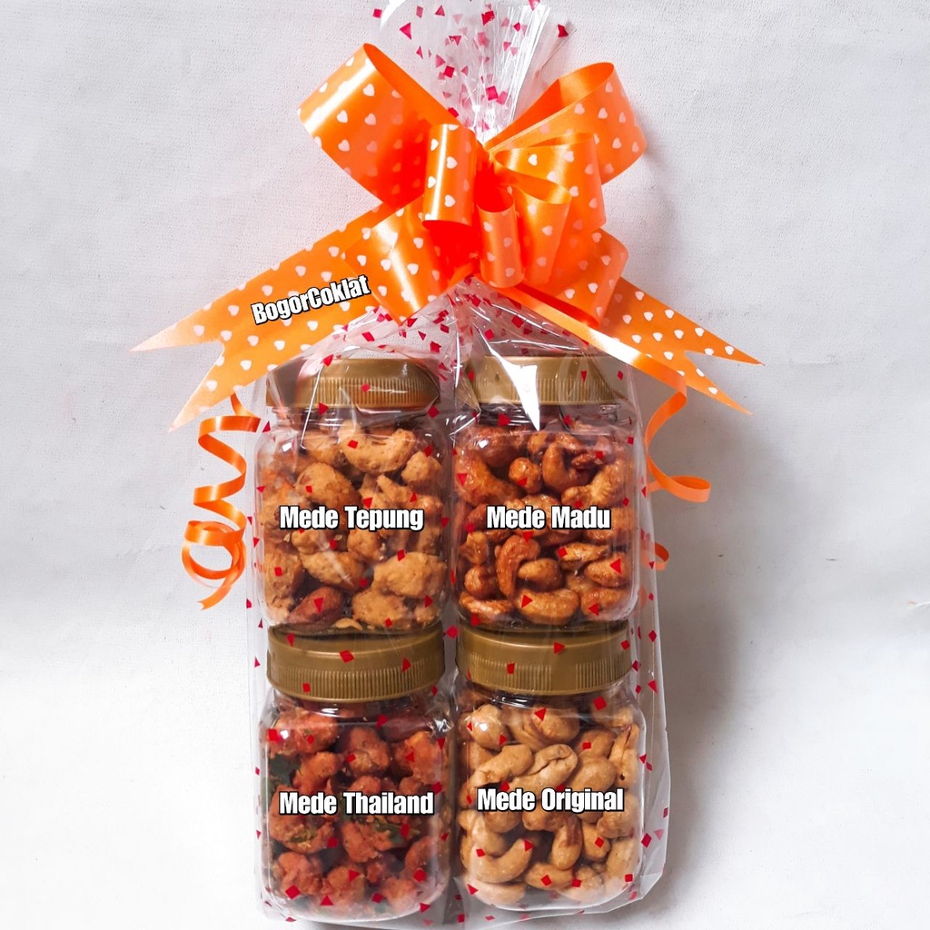 

Toples Mini Kacang Mede isi 4 Seri A (Mede tepung, Mede Madu, Mede Thailand, Mede Original)