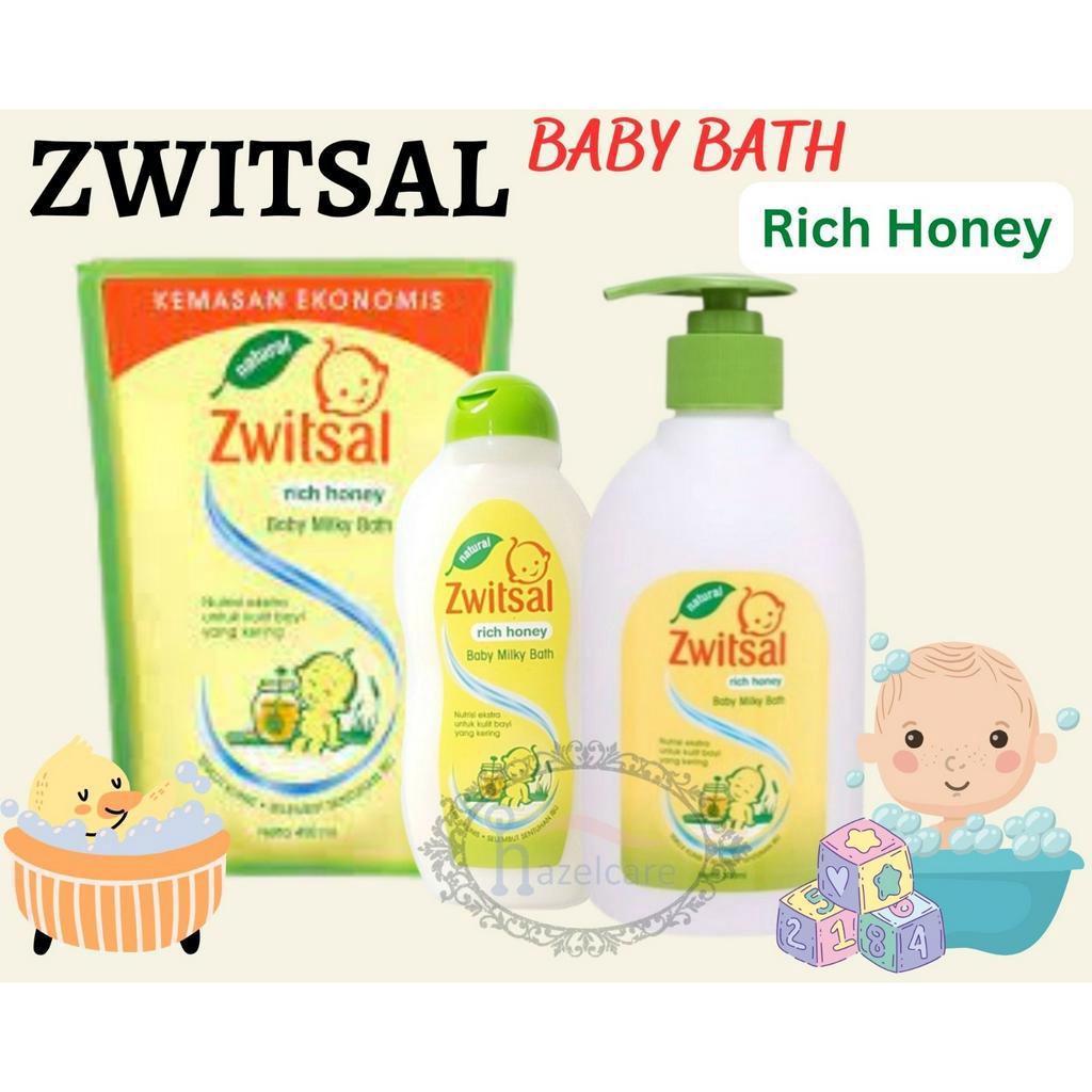 Zwitsal Baby Bath Milk &amp; Honey  200ml 200 ml Tub / 300 ml Pump / 450ml refill pouch