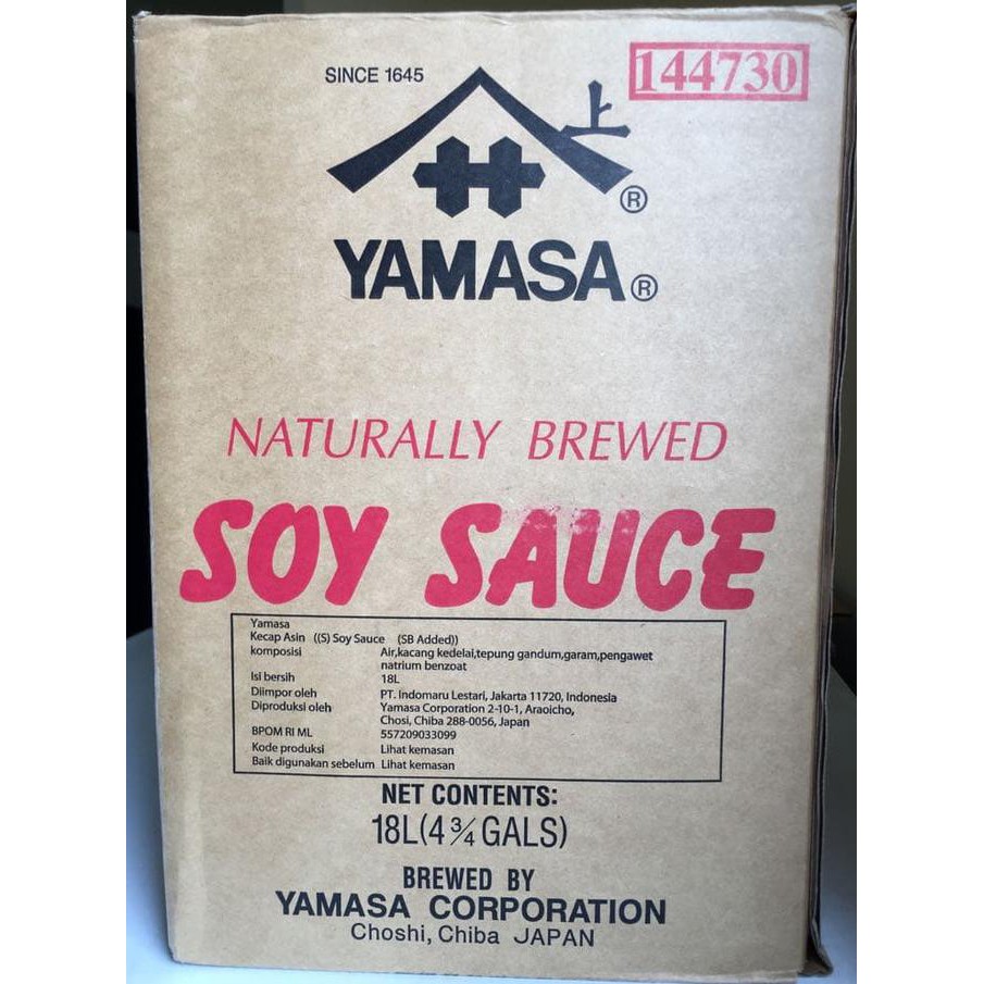

Sale Yamasa Soy Sauce Shoyu 18 Liter