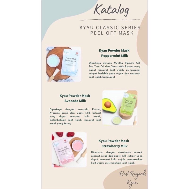 Kyau Classic Peel Off Mask 20 gram | Masker Organik