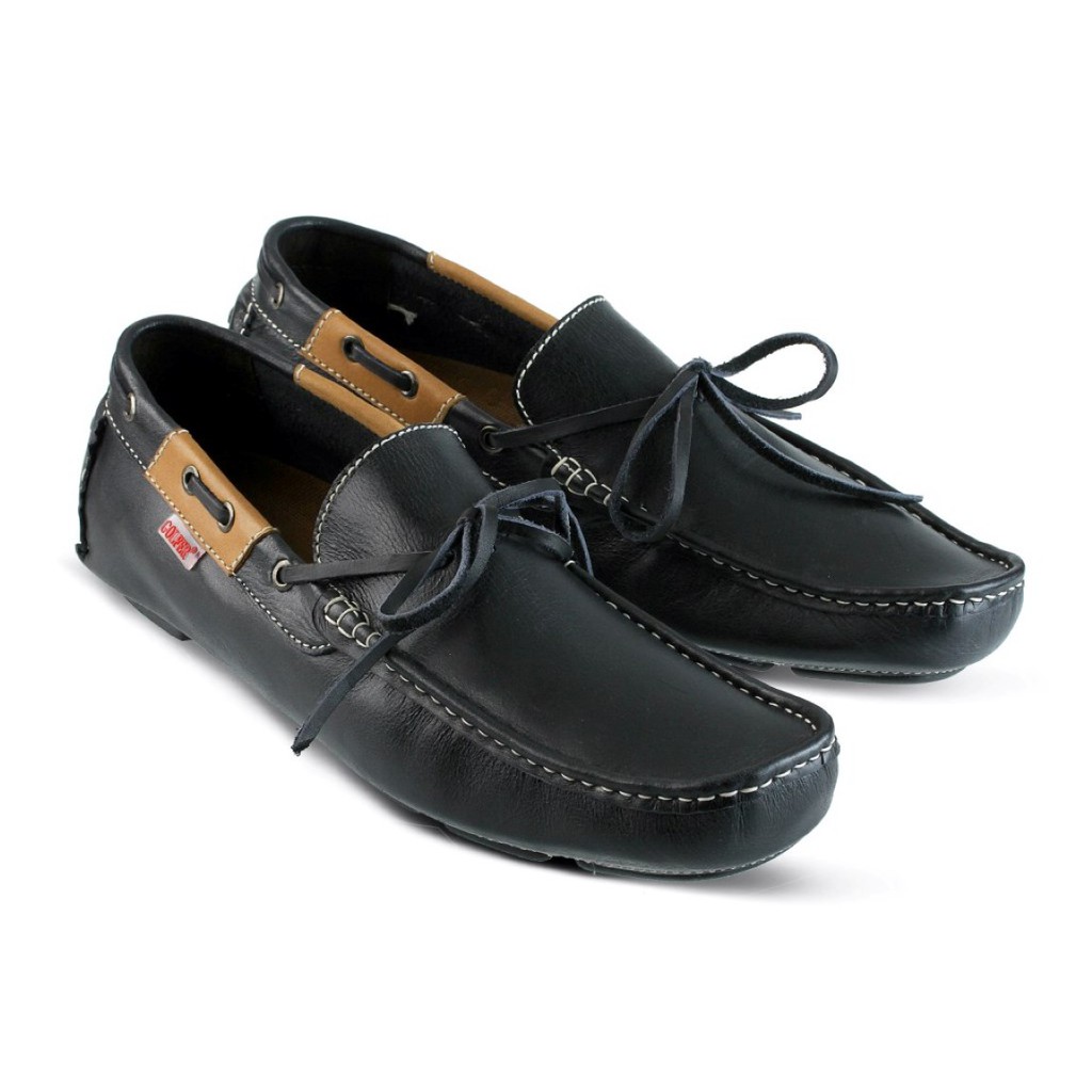 SEPATU MOCCASIN PRIA BLACK 39 sd 43 GF4101 GF