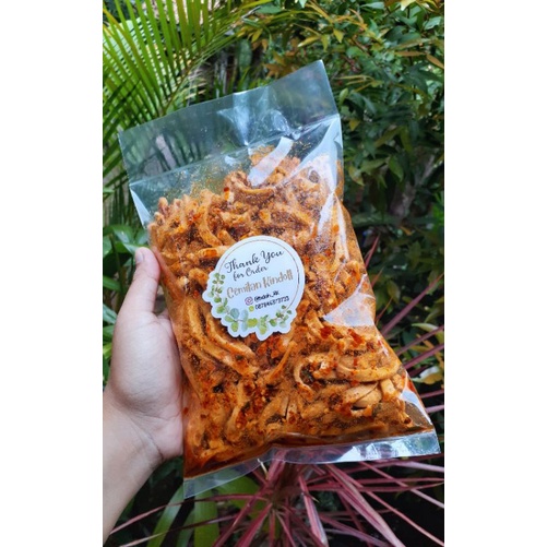 

Basreng stik pedes extra daun jeruk kemasan ¼