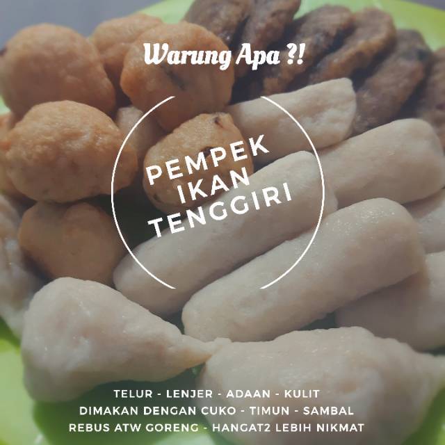 

Paket isi 10 Pempek kecil Palembang ikan tenggiri