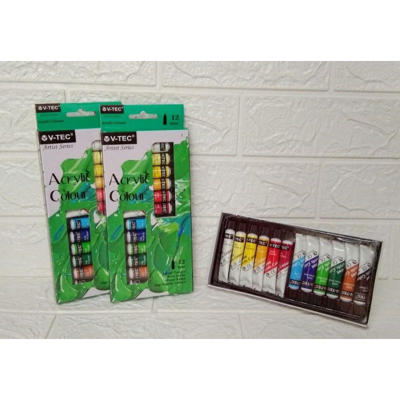 

Cat acrylic V-TEC / Glotto ACQUERELLI / Cat air watercolour 12 warna