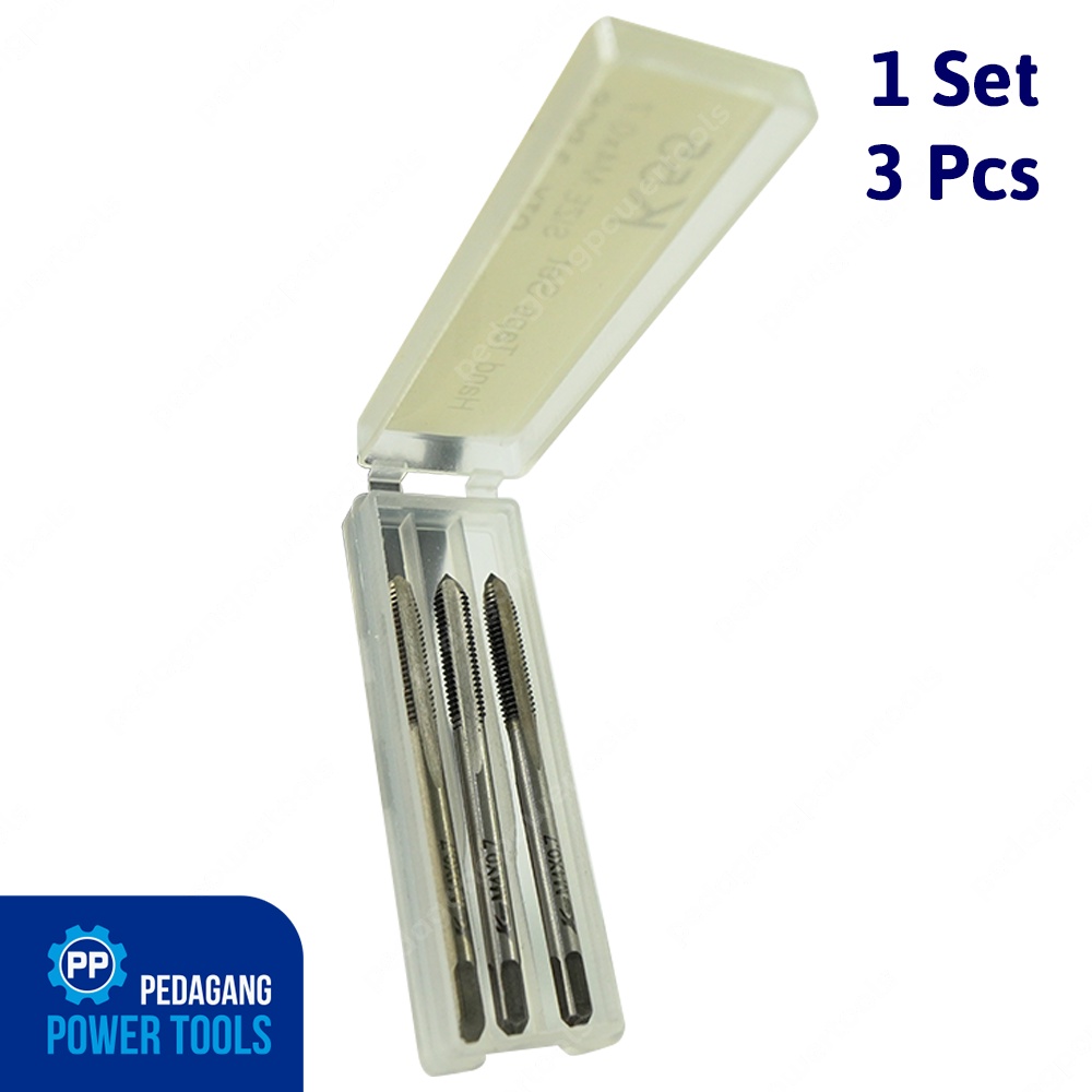 K55 SET 3 PCS HAND TAPS M4 X 0.7 MATA HANDTAP M 4 BUAT DRAT ULIR BAUT