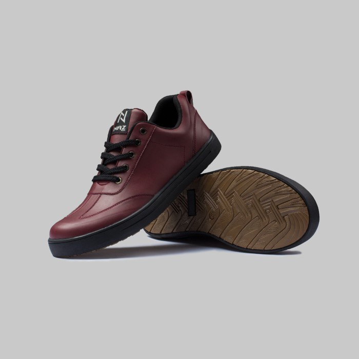 DK01 X NAZREAL Sepatu Sneakers Pria Maroon Terbaru Dalton