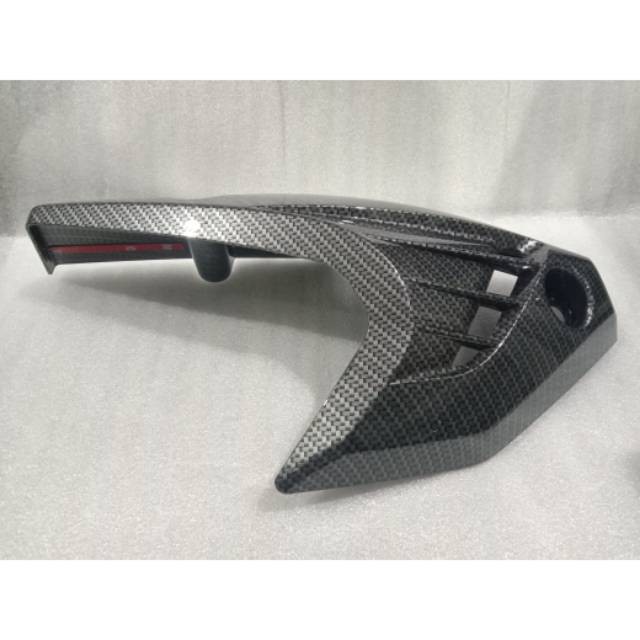 Cover Tutup Knalpot Bagian Depan ADV 155 Carbon Cover Tameng Depan Knalpot Aksesoris Honda ADV