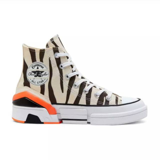 ORIGINAL CONVERSE CPX 70 BLOCKED LEOPARD COLOUR BLACK TOTAL ORANGE HIGH/TINGGI / 567720C WOMENS