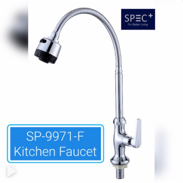 SPEC+ SP-9971-F Kran Angsa Meja Dapur Flexible - Kitchen Faucet 2 mode semburan - Kran Air Meja Tanam Wastafel Fleksible