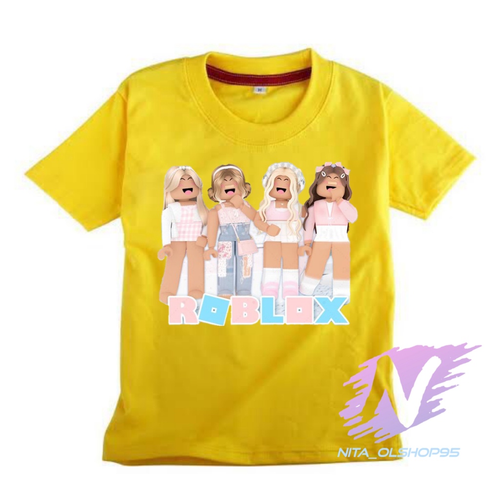 kaos roblox girl baju kaos anak roblok